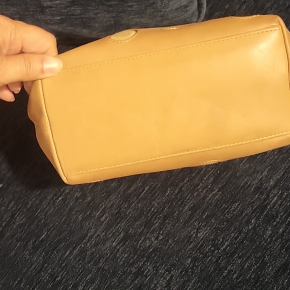 RARE Coach Brown Polka Dot Leather Multicolored Y2K Demi Mini Bag - Picture 4 of 8